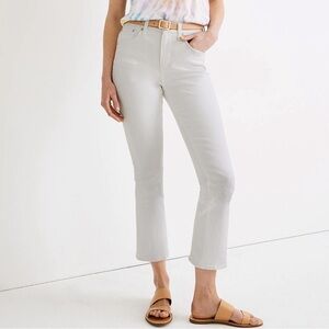 Madewell Cali Demi-Boot Jeans in Pure White 28T